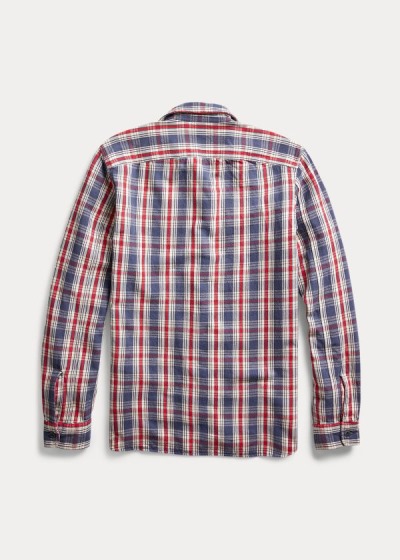 Ralph Lauren Plaid Twill Arbejdsskjorter Herre Danmark (TXCZA5072)